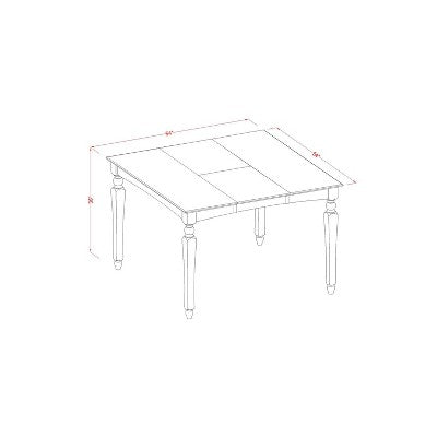 HomeStock Belmont Counter Dining Table Set with Self - Storing Leaf and 8 Parson Chairs, Black Finish