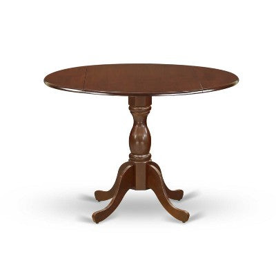 3-Piece Mahogany Finish Solid Wood Top - Dining Room Set - Seats 4