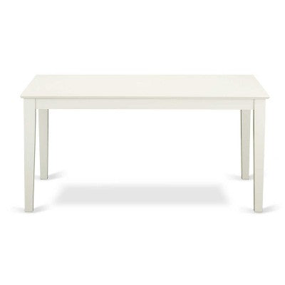 5-Piece Rectangular Linen White Finish Solid Wood Top-Upholstered Dining Room Set-Seats 4