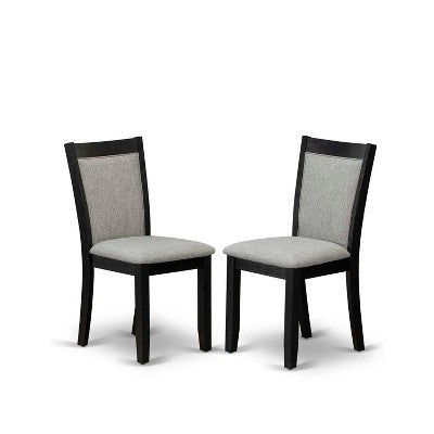 HomeStock 5-Piece Distressed Jacobean Finish Solid Wood Top Dining table with 4 Chairs