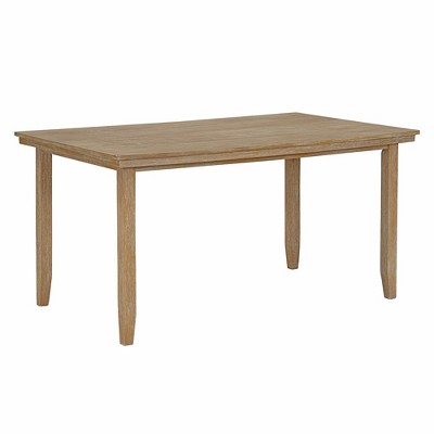 Farmhouse Kitchen Dining Table Set for 6, Wood Rectangle Table and 4 Upholstered Chairs & Bench