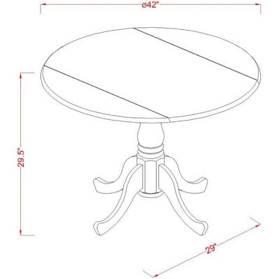 HomeStock Kitchen Nook Dining Table Set
