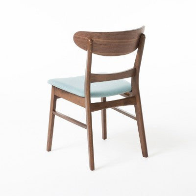 GDFStudio Isador Mid-Century Modern Fabric Upholstered Wood 5 Piece Dining