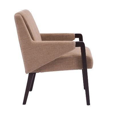 Christopher Knight Home Arvind Modern 5 Piece Rubberwood Linen Upholstered Dining Set with Round Table